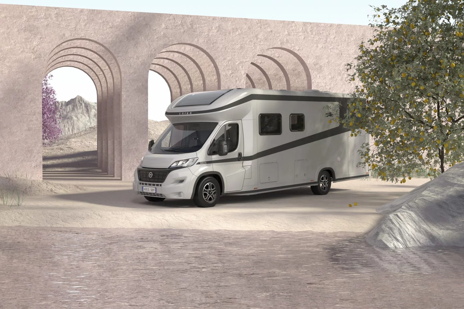 camping-car dans la nature